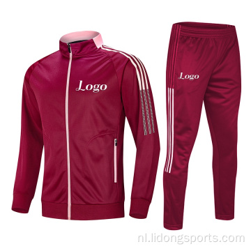 Tweedelig set jas en broek herenvoetbal tracksuit